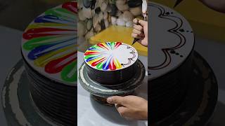 Multi Colour Cake  Chocolate Multi Colour Design shorts youtubeshorts video viralvideo [upl. by Tavish]