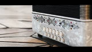 MONTANARI VALLENATO ACCORDION WHITE  Hermes Music Club [upl. by Enawyd]