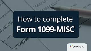 How to Complete Form 1099 MISC  Independent Contractors Tax Tutorial [upl. by Ignacio]