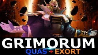 Grimorum QuasExort Invoker  Dota 2 Gameplay [upl. by Enomaj223]