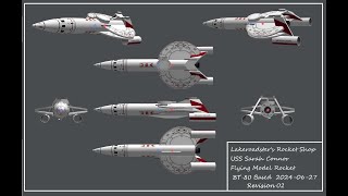 Stability Swing Test of The USS Sarah Connor Flying Model Rocket [upl. by Ikkaj888]