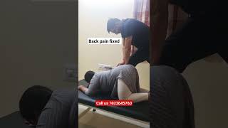 chiropractic adjustment for backpain [upl. by Eah]