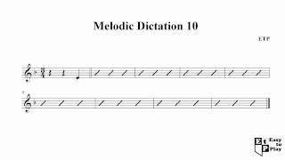 Melodiediktat üben  übung 10 [upl. by Dene]