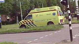 ambulance 02114 aankomst aanrijding aldlansdyk Leeuwarden [upl. by Jehovah]