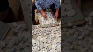 The production process of marble mosaics [upl. by Danit]