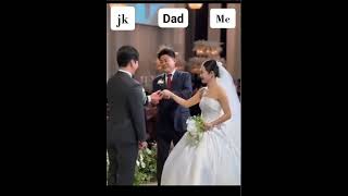 💜💐🥀💖Me and my dad and my jk one day jk bunny bts ytshorts [upl. by Sherwynd]