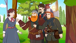 Dame Hiver Dame Holle et les Trois Chasseurs  Conte pour Enfants  Dessin Animé lesptitszamis [upl. by Nivled324]