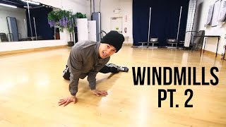 How to Breakdance  Beginner Windmills Pt 2  Power Move Basics [upl. by Athalee]