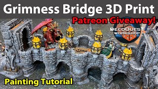 Grimness Bridge 3DPrinted Terrain from DecoQuest [upl. by Leidag68]