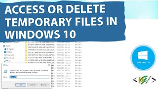 How to Access or Delete Windows Temporary Folders amp Files using Run Command in Windows 10 [upl. by Fujio509]