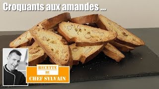 Croquants aux amandes  Recette traditionnelle très facile [upl. by Hebbe]