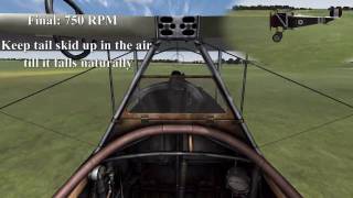 Nieuport 17 Landing Procedure [upl. by Eornom766]