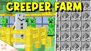 MINECRAFT 121 CREEPER FARM  Easy Efficient Automatic [upl. by Sy]