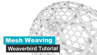 Mesh Weaving Pattern with Weaverbird Grasshopper Tutorial [upl. by Virgina]