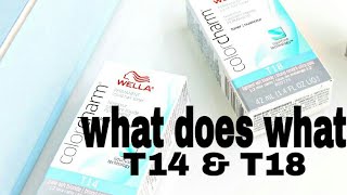 Wella T18 and T14what does what [upl. by Gretal451]