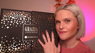 Grazia Glossybox Advent Calendar 2021 Unboxing ASMR Style [upl. by Humo290]