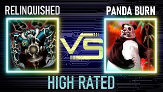 Relinquished vs Panda burn  High Rated  Goat Format  Dueling Book [upl. by Ert]