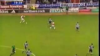 Dennis Bergkamp Goal for Arsenal v Newcastle from 2002 [upl. by Kennet]