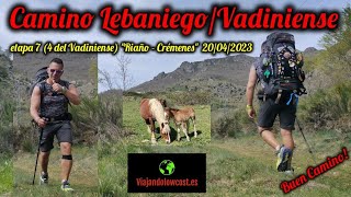 CAMINO quotLEBANIEGOVADINIENSEquot etapa 7 4 del Vadiniense Riaño  Crémenes 200423 👍😉🚶🏻⛰️🥾👣 [upl. by Ahto]