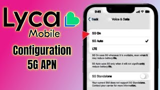 how to internet configuration 4G to 5G Lycamobile  lyca Mobile APN settings [upl. by Balf]