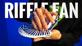 Riffle Fan Tutorial  How to do the Riffle Shuffle [upl. by Eicirtap]