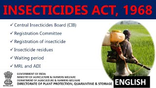 Insecticides Act 1968 [upl. by Sutherlan]