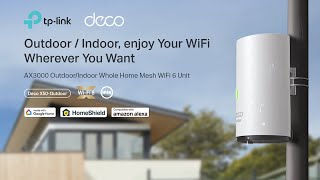 TPLink  Deco X50Outdoor  AX3000 OutdoorIndoor Whole Home Mesh WiFi 6 Unit [upl. by Aliuqahs156]