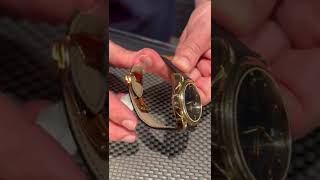 Omega DeVille Co Axial Chronometer Yellow Gold Watch 46338000 Review  SwissWatchExpo [upl. by Ennadroj]