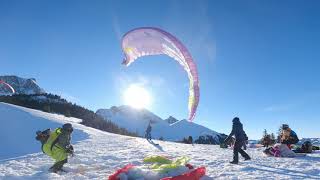 gurnigel wasserscheide  strong wind  starker wind  gleitschirm  paragliding [upl. by Mharg]