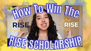 Everything You Need To Know About The RISE Scholarship  20232024 [upl. by Eisso682]