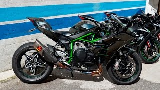 H2 vs Zx10rr vs Zx10r Sound Comparison [upl. by Risley534]