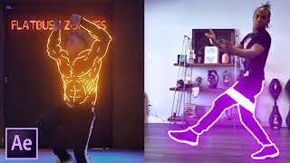 Glowing Lines Effect in After Effects  Blottermedia Dance Effects [upl. by Nell]