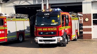 Alton amp Grayshott Water Ladders turnout from Standby at Rushmoor Fire Station [upl. by Garda]