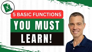 5 BASIC Excel Functions You MUST LEARN First [upl. by Shantha]