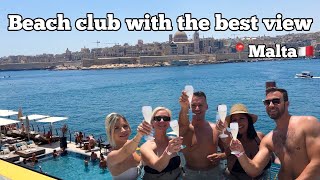 A beach club in Malta with the best view [upl. by Assenov]