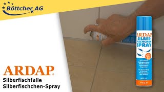 Silberfische bekämpfen mit dem SilberfischSpray von ARDAP [upl. by Esorlatsyrc]