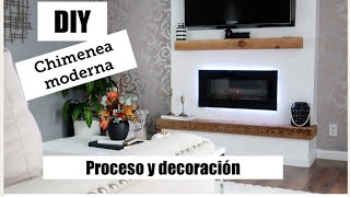 DIY cómo hacer la base para una chimenea moderna eléctrica [upl. by Asilrac]