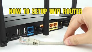 HOW TO SETUP WIFI ROUTER [upl. by Fadil]