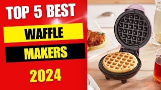 Top 5 Best Waffle Makers Review 2024 [upl. by Loats598]