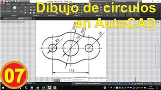 Autocad Dibujo de círculos 24  DESDE CERO Video 07 [upl. by Jepum]