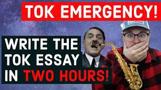 TOK Essay in TWO Hours Theory of Knowledge EMERGENCY Essay Outline amp Sample  Get an A in TOK [upl. by Darraj]