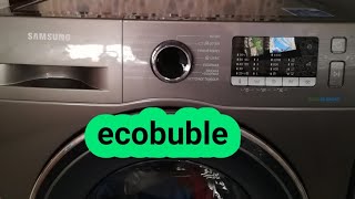 شرح مفصل عن طريقة تشغيل غسالة الملابس سامسونغ إيكو بابل Machine à laver Samsung ecobuble [upl. by Harima]