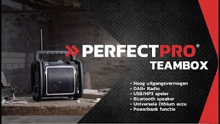 PerfectPro Teambox bouwradio De meest complete bouwbox op de markt [upl. by Nannek]