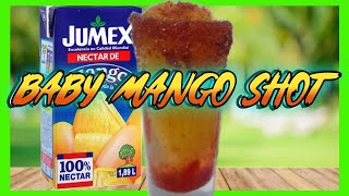 COMO PREPARAR un Baby Mango Shot Vodka y FRAPPE de mango con chamoy 🍹💕😍 [upl. by Gabor65]