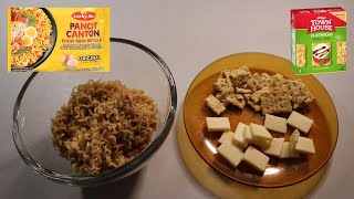 LUCKY ME PANCIT CANTON amp KELLOGGS TOWN HOUSE FLATBREAD ITALIAN HERB WITH CHEESE ASMR MUKBANG [upl. by Eikcaj]