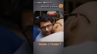 Carry Minati Roste Video  Sigma C Se Stard Hota Hay popular vairal [upl. by Aliac925]