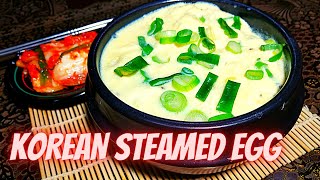 Easy Korean Steamed Egg I FILIPINO STYLE [upl. by Orhtej]