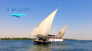 Experience Egypt in a luxury cruise down the Nile River on a quiet Egyptian sailing Dabahiya [upl. by Middle]