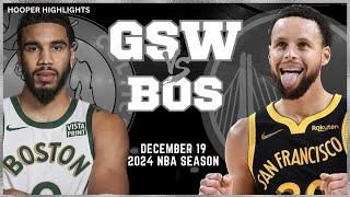 Golden State Warriors vs Boston Celtics Full Game Highlights  Dec 19  2024 NBA Season [upl. by Annayi749]