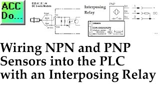 Wiring Interposing Relays  Isolating NPN and PNP Sensors into the PLC [upl. by Jarnagin]